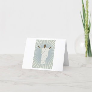 Religious Person With Outstretched Arms Thank You Card