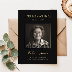 Religious Photo Celebration of Life Funeral Invitation