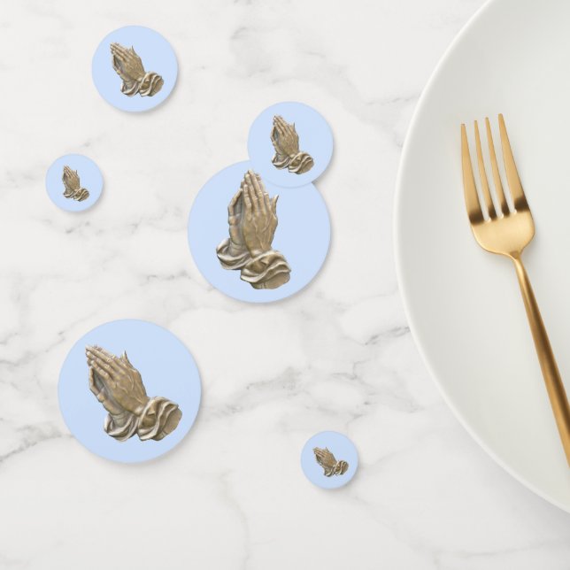 religious praying hands catholic church communion confetti (Group)
