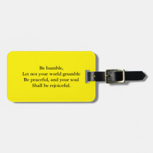 Religious quote luggage tag