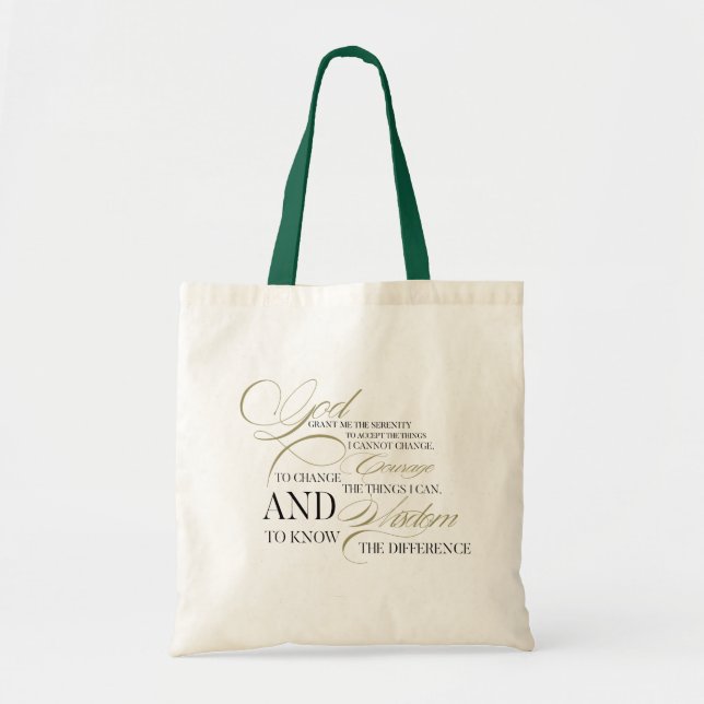 Religious Quote  Tote Bag (Front)
