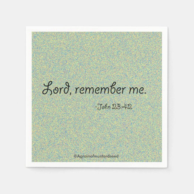 Religious Quotes Napkin (Front)
