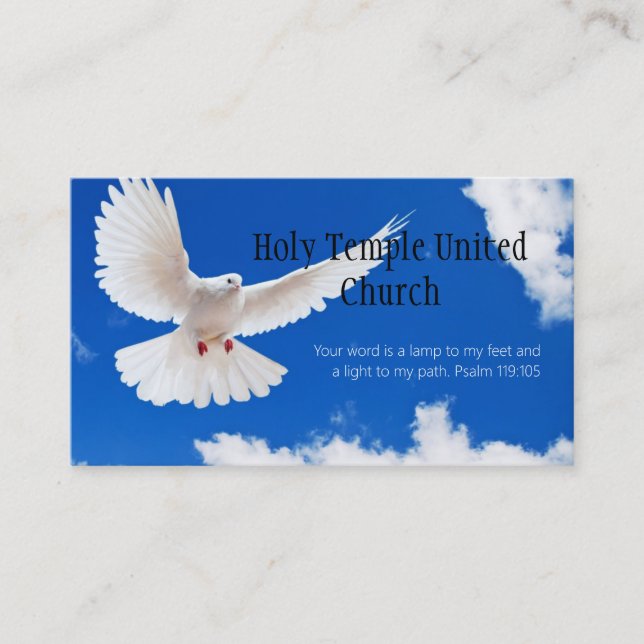 Religious Religion Christian Pastor Christianity Business Card (Front)