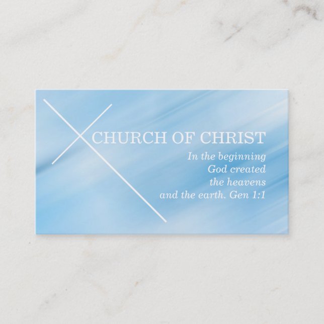Religious Religion Christian Pastor Christianity Business Card (Front)