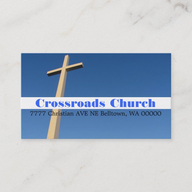 Religious Religion Christian Pastor Christianity Business Card (Front)