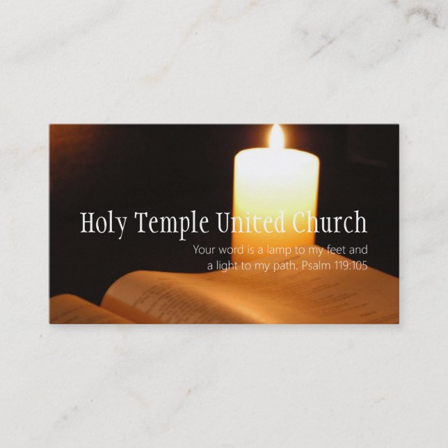 Religious Religion Christian Pastor Christianity Business Card (Front)