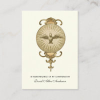 Religious Sacrament Confirmation Holy Card --