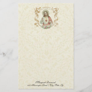 Religious Sacred Heart Jesus Vintage Catholic