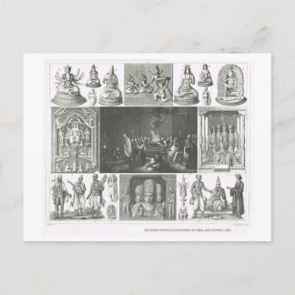 Religious scenes India and Central Asia Postcard