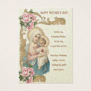 Religious Spiritual Bouquet Prayer Holy Card