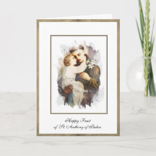 Religious St. Anthony of Padua Child Jesus Card