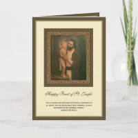 Religious St. Joseph Feast Catholic Prayer Card