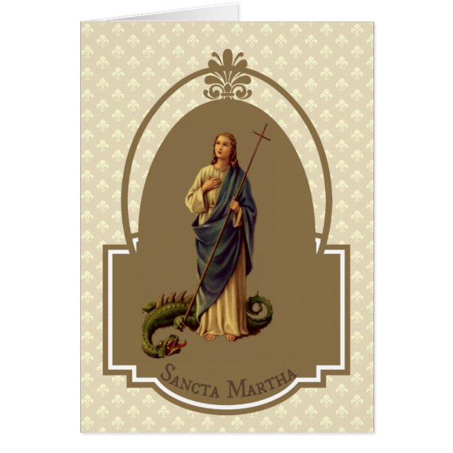 Religious St. Martha Patron of Cooks (Front)