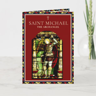 Religious St. Michael Archangel Prayer Catholic Card