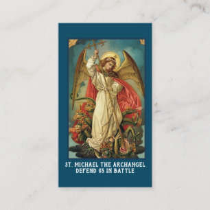 Religious St. Michael Archangel Prayer  Place Card