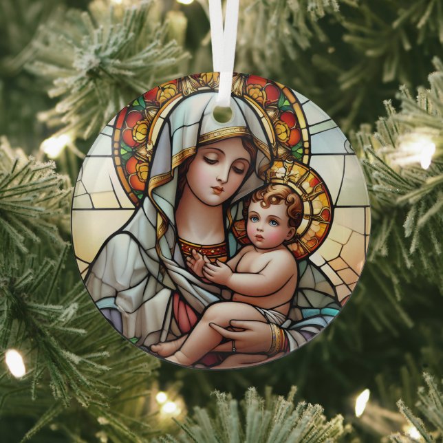 Religious Stained Glass Tree Decoration (Insitu)