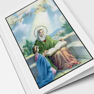 Religious Sympathy Catholic St Anne & Mary Card