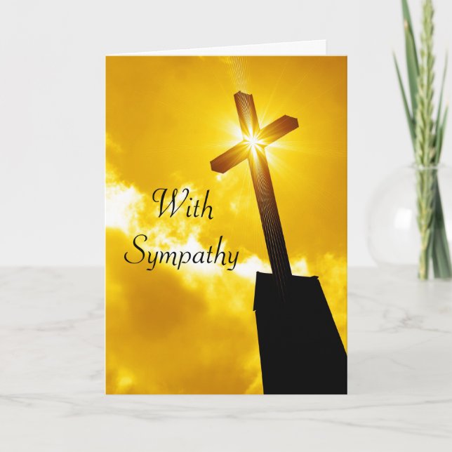 Religious Sympathy Greeting Card (Front)