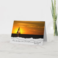 religious sympathy-sunset with sailboat on lake