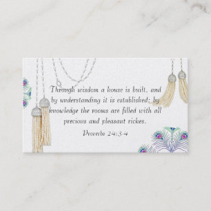 Religious Tassel Curtain Card Design