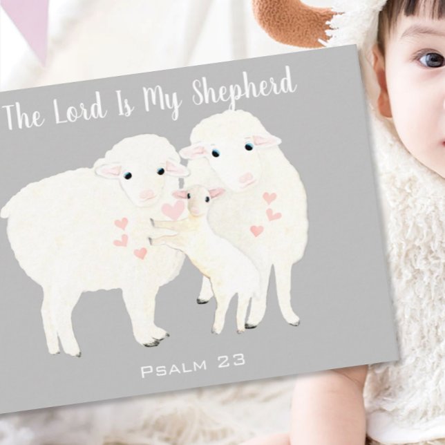 Religious The Lord is My Shepherd Psalm 23 Postcard (Creator Uploaded)