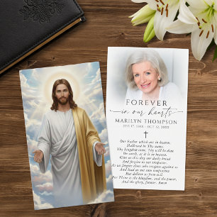 Religious The Lord's Prayer Jesus Prayer Card