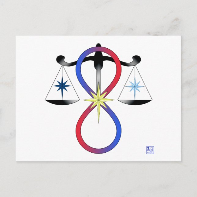 Religious Unity God Symbol Pagan Spirituality Postcard (Front)