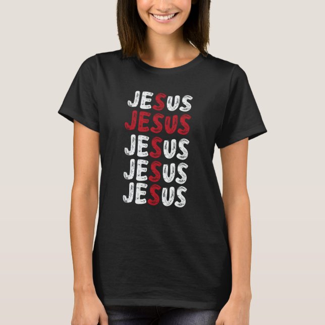 Religious Valentines Christian Church Jesus Love Y T-Shirt (Front)