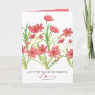 Religious Valentine's Day Wife Ecclesiastes 9 Card