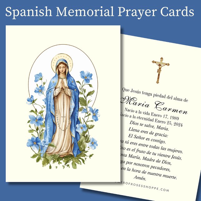 Religious Virgin Mary Funeral Memorial Prayer  (Creator Uploaded)