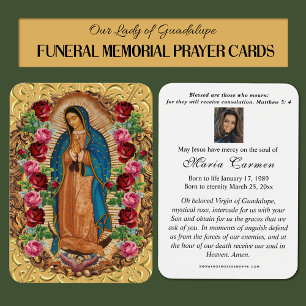 Religious Virgin Mary Guadalupe Catholic Funeral
