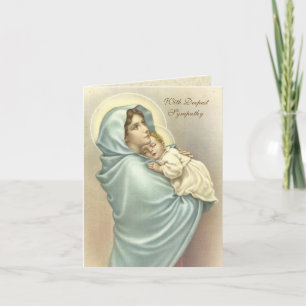 Religious Virgin Mary Jesus Catholic Sympathy Card