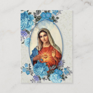 Religious Virgin Mary Memorare Prayer Holy Card