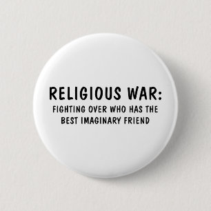 Religious War 6 Cm Round Badge