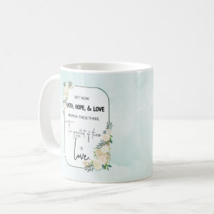 Religious Wedding Anniversary Faith Hope Love Coffee Mug