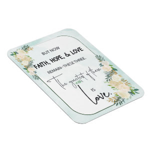 Religious Wedding Anniversary Faith Hope Love Magnet
