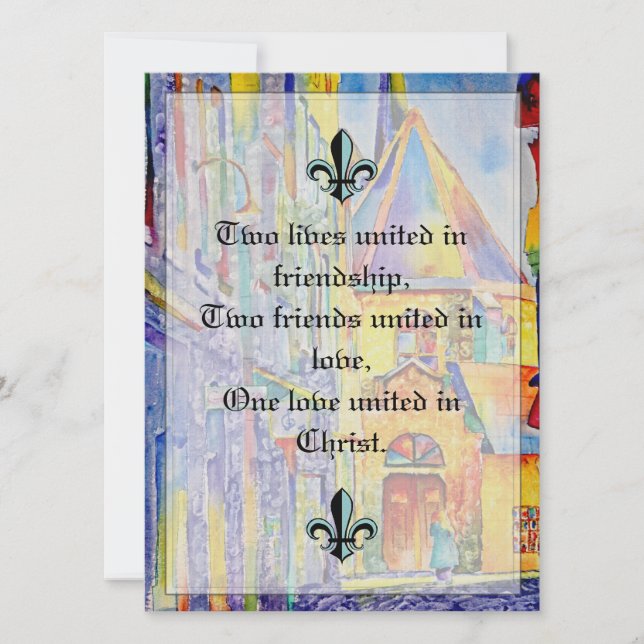 Religious Wedding Invitation (Front)