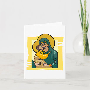 Religious Woman And Child Card