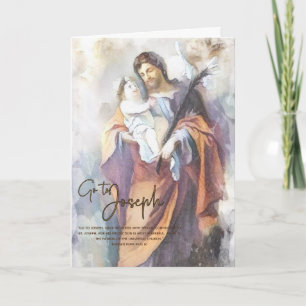 Religious Year of St. Joseph Child Jesus Catholic  Card