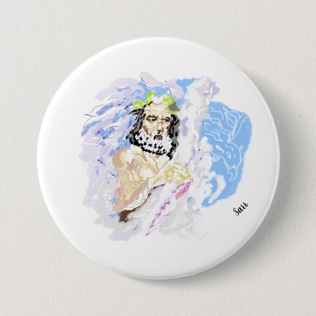 Religous Buttons : King Of The Gods  (Front)