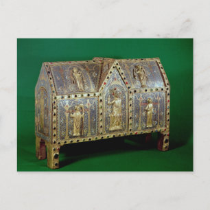 Reliquary chest of St. Calminius, Limoges Postcard