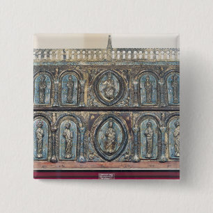 Reliquary chest of St. Viance, Limousin School 15 Cm Square Badge