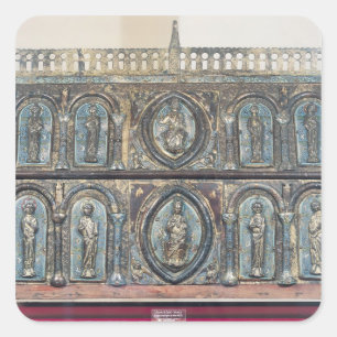 Reliquary chest of St. Viance, Limousin School Square Sticker