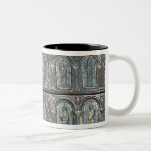 Reliquary chest of St. Viance, Limousin School Two-Tone Coffee Mug