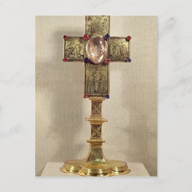 Reliquary cross of Pope Urban V  1368-78 Postcard (Front)