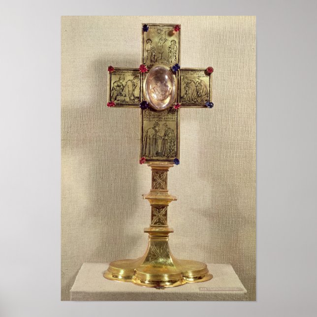 Reliquary cross of Pope Urban V  1368-78 Poster (Front)