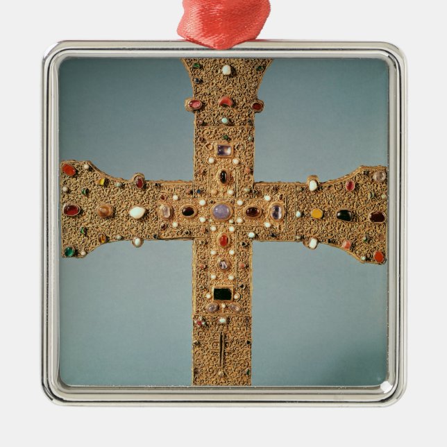 Reliquary cross of the Abbey of Valesse Metal Ornament (Front)