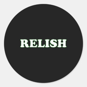 Relish Halloween Couples Costume Pretend I'm Relis Classic Round Sticker