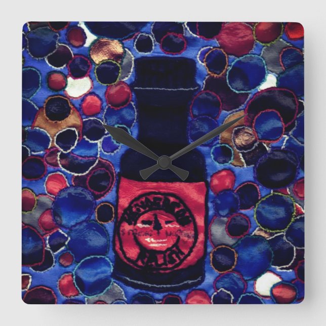 Relish Square Wall Clock (Front)