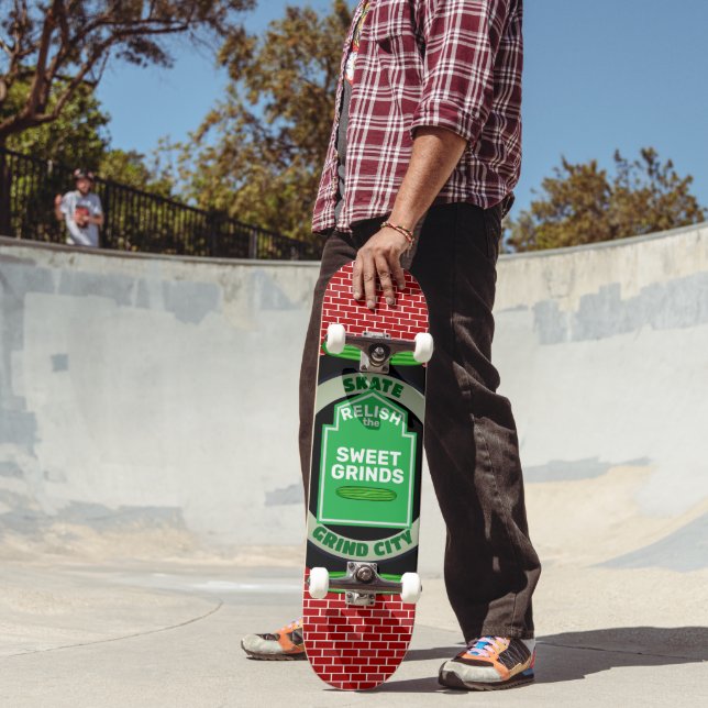 Relish the Sweet Grinds Skate Grind City Skateboard (Outdoor 2)